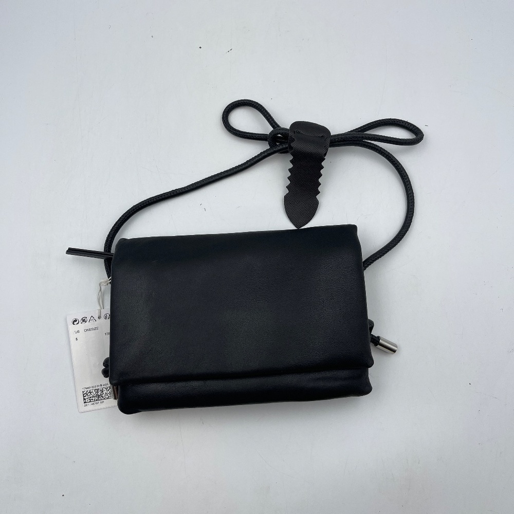 NWT Stockholm Atelier & Other Stories Leather Handbag Crossbody Black RFID